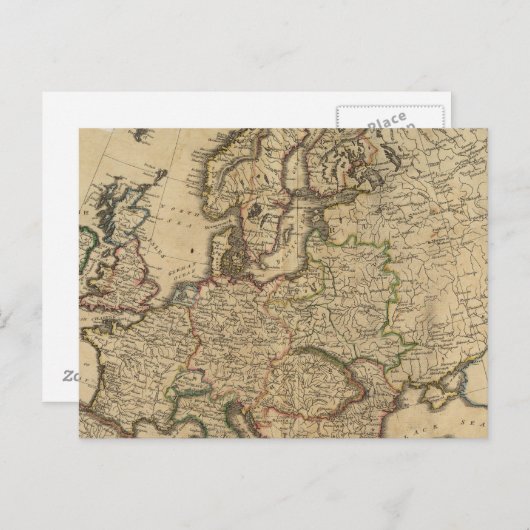 Europa 7 postkarte (Vorne/Hinten)