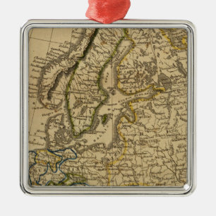 Europa 9 silbernes ornament