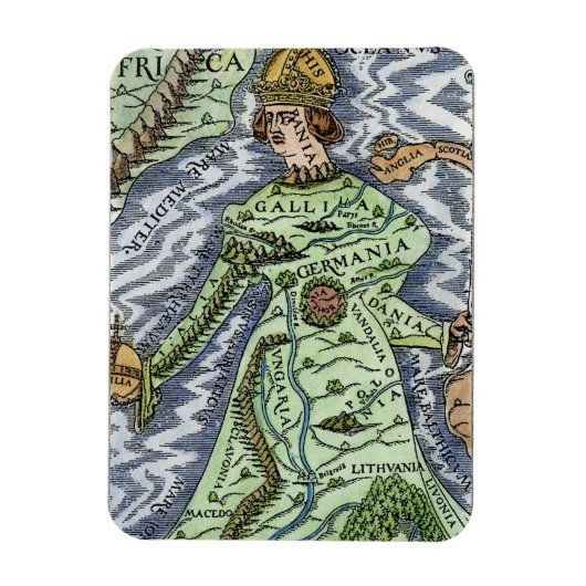 EUROPA ALS KIND, 1588 MAGNET (Vertikal)