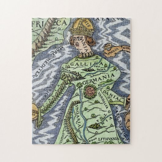 EUROPA ALS KÖNIGIN, 1588 PUZZLE (Vertikal)