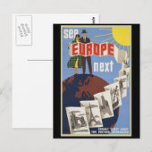 Europa als Nächstes Postkarte (Vorne/Hinten)