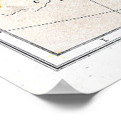 Europa am Tod Charles des Großen: 814 n.Chr. Poster (Ecke)