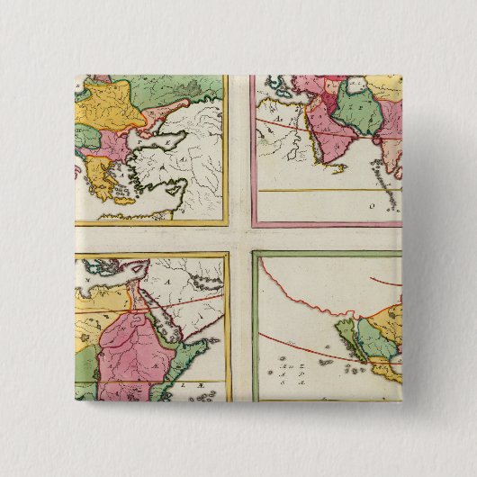 Europa, Asien, Afrika, Amerika Button (Vorderseite)