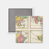 Europa, Asien, Afrika, Amerika Magnet (Vorderseite/Rückseite)
