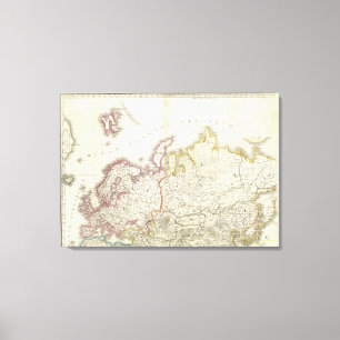 Europa-Atlas-Karte 2 Leinwanddruck