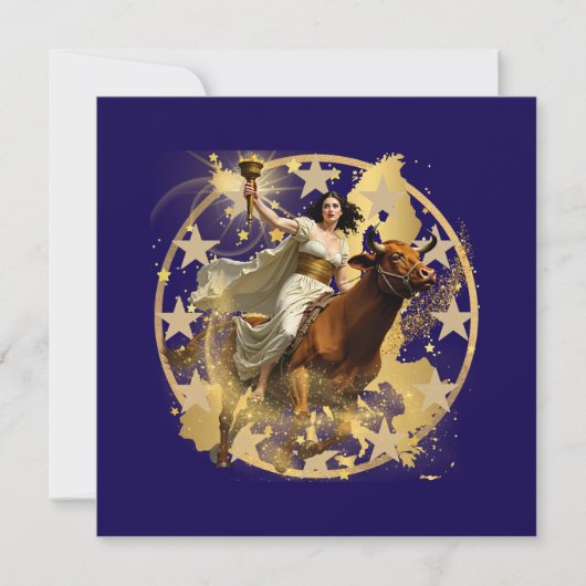 Europa Aurora Einladung (Vorderseite)