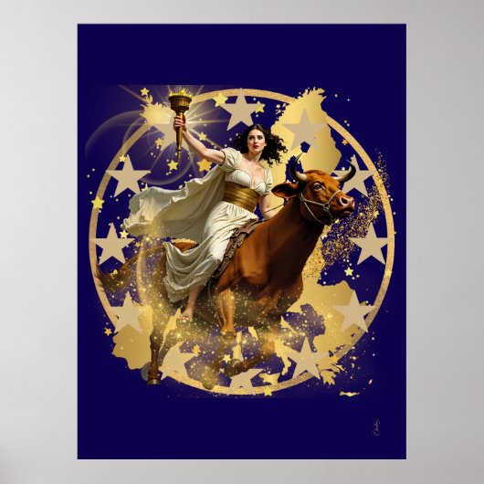 Europa Aurora Poster (Vorne)