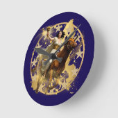 Europa Aurora Runde Wanduhr (Winkel)