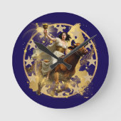 Europa Aurora Runde Wanduhr (Vorderseite)