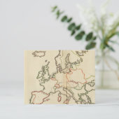 Europa, Berge und Flüsse Postkarte (Stehend Vorderseite)