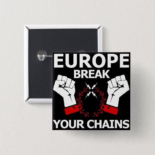 Europa-Bruch Ihre Ketten Button (Vorne & Hinten)