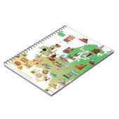 Europa-Cartoon-Karte Notizblock (Linke Seite)