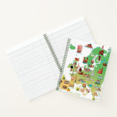 Europa-Cartoon-Karte Notizblock (Innenseite)