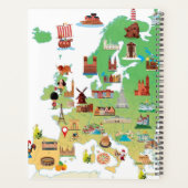 Europa-Cartoon-Karte Planer (Rückseite)