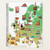 Europa-Cartoon-Karte Planer (Vorderseite)