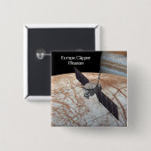 Europa Clipper Mission Spacecraft Button (Vorne & Hinten)