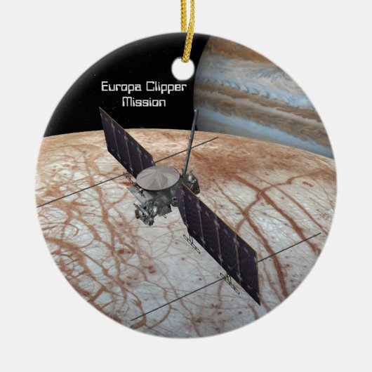 Europa Clipper Mission Spacecraft Keramik Ornament (Vorne)