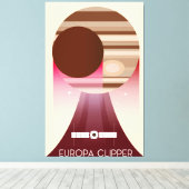 Europa Clipper Space Art Leinwanddruck (Insitu (Holzboden))