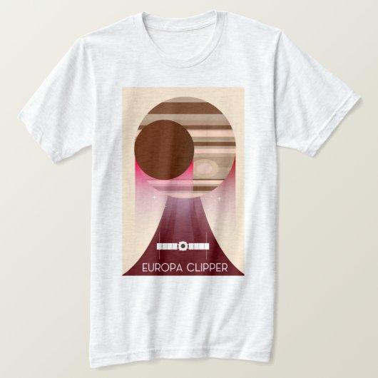 Europa Clipper Space Art T-Shirt (Design vorne)
