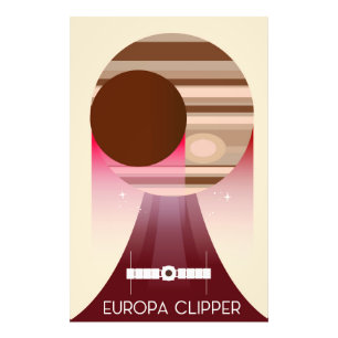 Europa Clipper Weltraumkunst Fotodruck