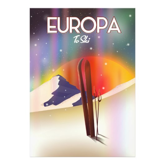 Europa - Der Jupiter Weltraumkunst. Fotodruck (Vorne)