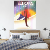 Europa - Der Jupiter Weltraumkunst. Leinwanddruck (Insitu (Schlafzimmer))