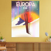 Europa - Der Jupiter Weltraumkunst. Leinwanddruck (Insitu (Wohnzimmer))