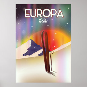 Europa - Der Jupiter Weltraumkunst. Poster