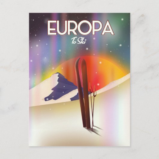 Europa - Der Jupiter Weltraumkunst. Postkarte (Vorderseite)