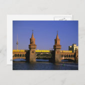 Europa, Deutschland, Berlin Kreuzberg, Oberbaum Postkarte (Vorne/Hinten)