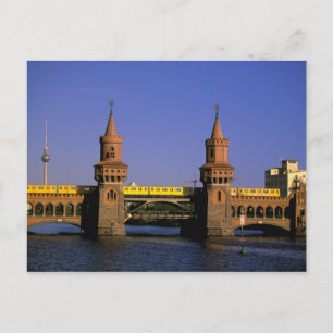 Europa, Deutschland, Berlin. Kreuzberg, Oberbaum Postkarte