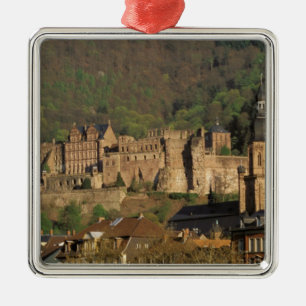 Europa, Deutschland, Heidelberg.Burg Silbernes Ornament