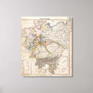 Europa, Deutschland, Österreich Leinwanddruck