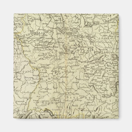Europa, Deutschland, Österreich Magnet (Vorne)