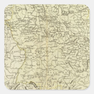Europa, Deutschland, Österreich Quadratischer Aufkleber
