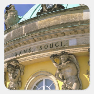Europa, Deutschland, Potsdam. Park Sanssouci, Quadratischer Aufkleber