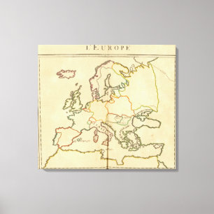 Europa durch Religion 2 Leinwanddruck