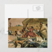 Europa, einer der vier Kontinente Postkarte (Vorne/Hinten)
