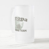 Europa-Eis-Fischen-Team Mattglas Bierglas (Vorderseite Links)