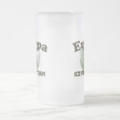 Europa-Eis-Fischen-Team Mattglas Bierglas (Mittel)