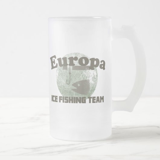 Europa-Eis-Fischen-Team Mattglas Bierglas (Rechts)