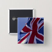 Europa, England, Britische Flagge Button (Vorne & Hinten)