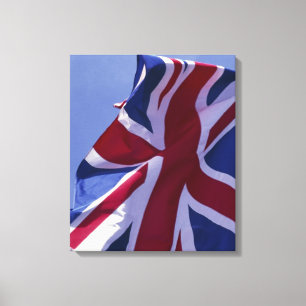 Europa, England, britische Flagge Leinwanddruck