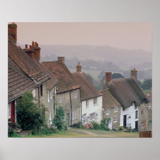 Europa, England, Dorset, Gold Hill, Shaftesbury. Poster (Vorne)