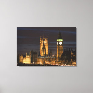 Europa, ENGLAND, London: Häuser des Parlaments / 2 Leinwanddruck