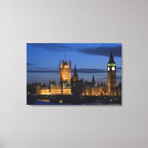Europa, ENGLAND, London: Houses of Parliament / Leinwanddruck