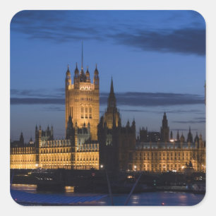 Europa, ENGLAND, London: Houses of Parliament / Quadratischer Aufkleber