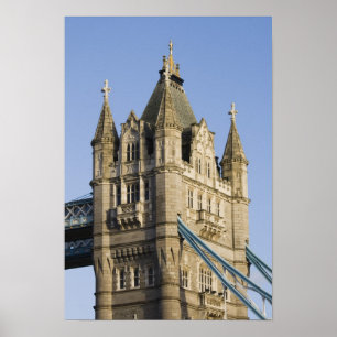 Europa ENGLAND, London: Tower Bridge / Spät Poster