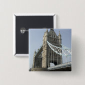 Europa, England, London. Tower Bridge über Button (Vorne & Hinten)