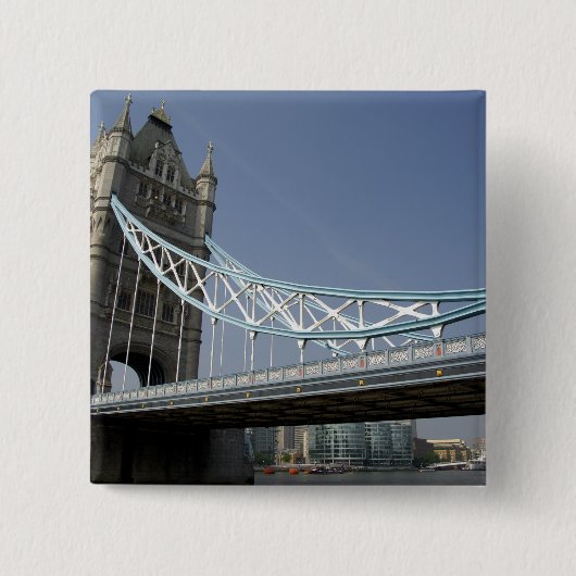 Europa, England, London. Tower Bridge über dem 2 Button (Vorderseite)